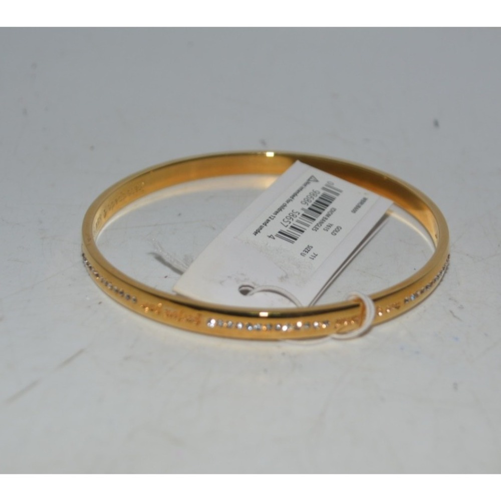 Kate Spade Bird of a Feather Bangle Bracelet – Gold Tone – Clear Crystal – NWT